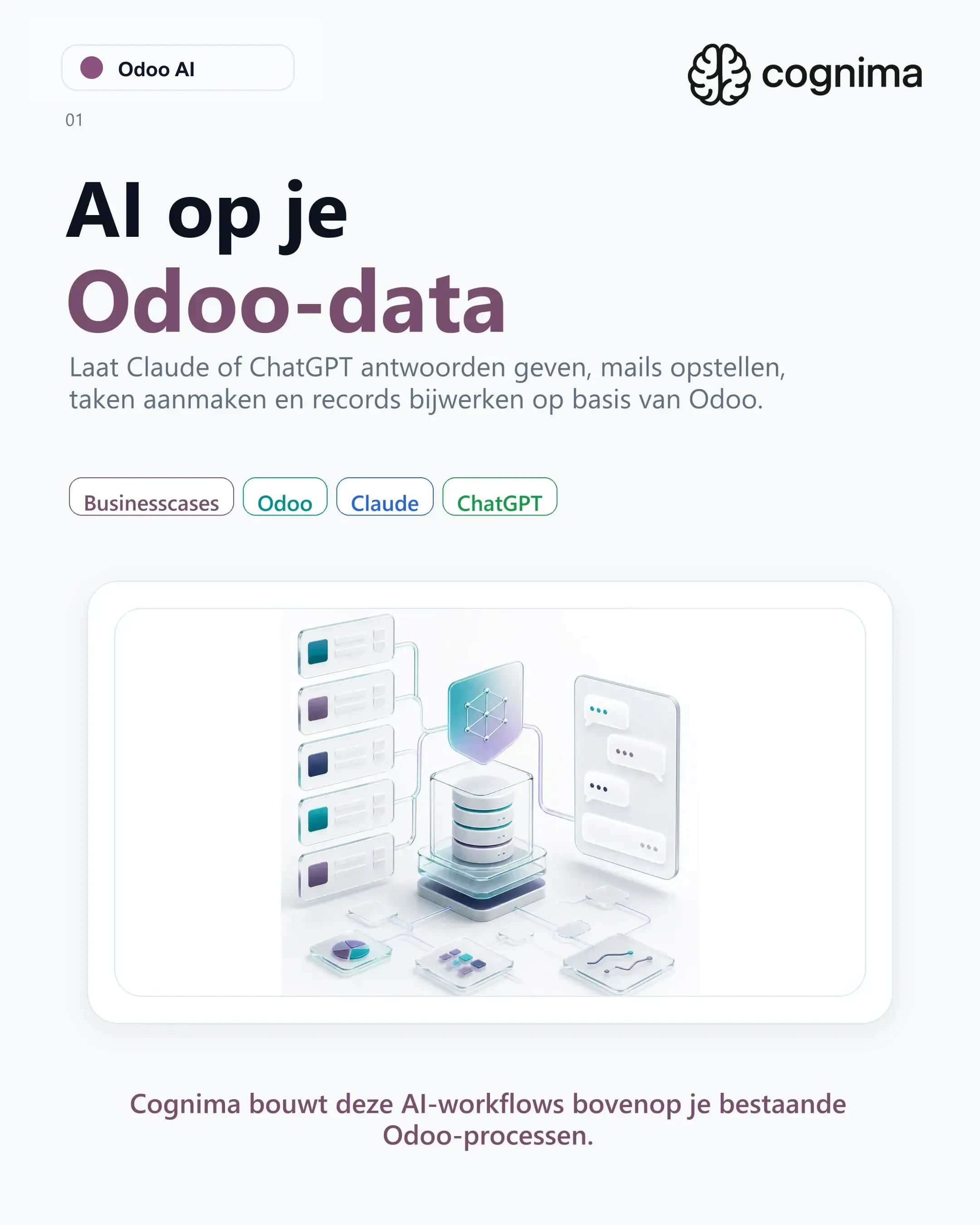 Odoo AI case over AI op Odoo-data